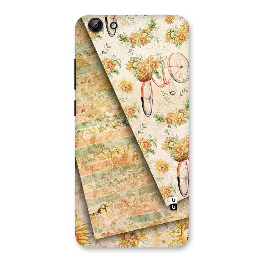 Floral Bicycle Back Case for Vivo Y69