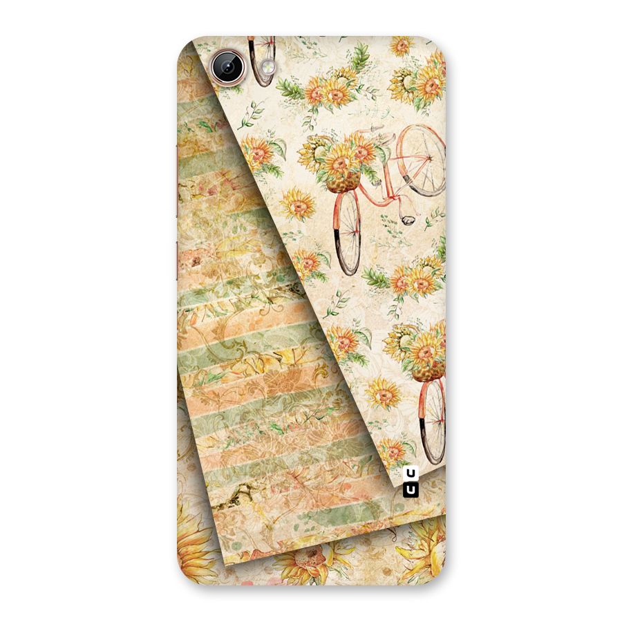 Floral Bicycle Back Case for Vivo Y71