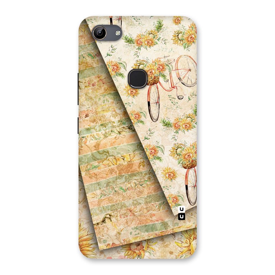 Floral Bicycle Back Case for Vivo Y81