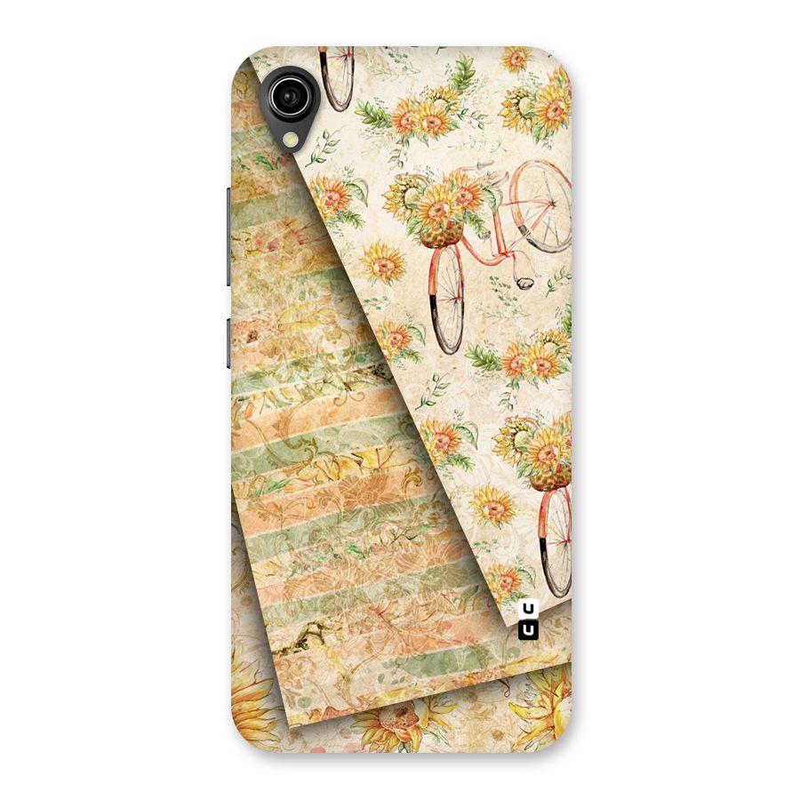 Floral Bicycle Back Case for Vivo Y90