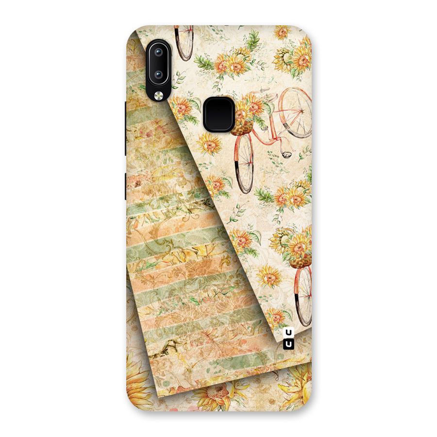 Floral Bicycle Back Case for Vivo Y93