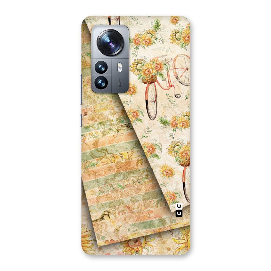 Floral Bicycle Back Case for Xiaomi 12 Pro