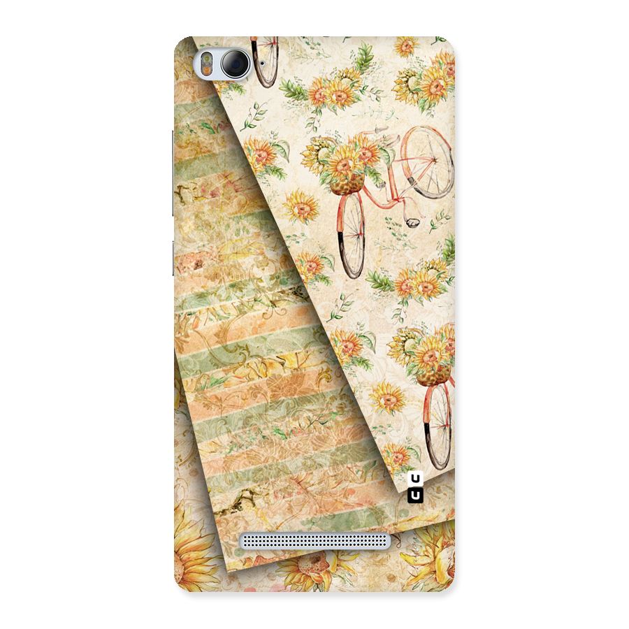 Floral Bicycle Back Case for Xiaomi Mi4i