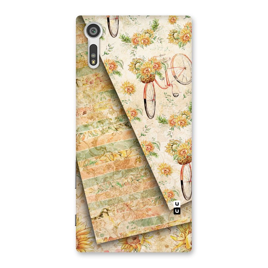 Floral Bicycle Back Case for Xperia XZ