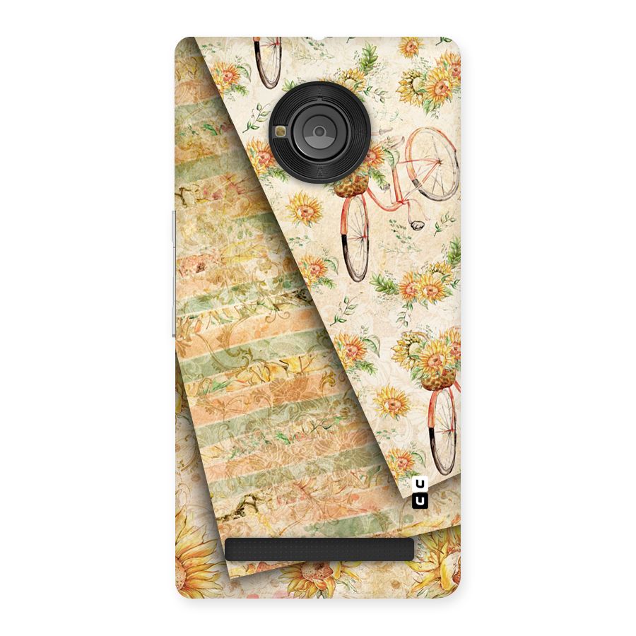 Floral Bicycle Back Case for Yu Yunique