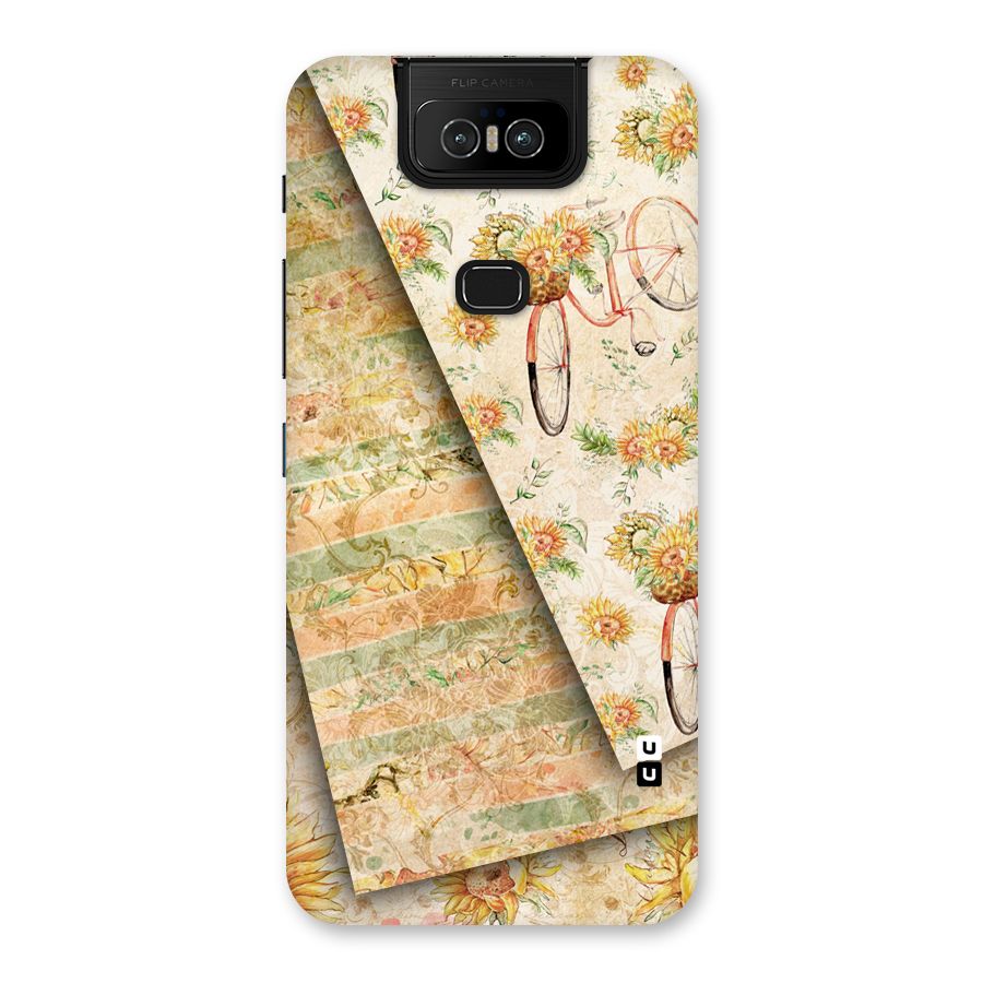 Floral Bicycle Back Case for Zenfone 6z