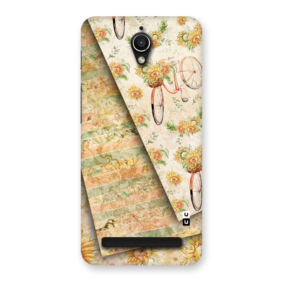 Floral Bicycle Back Case for Zenfone Go