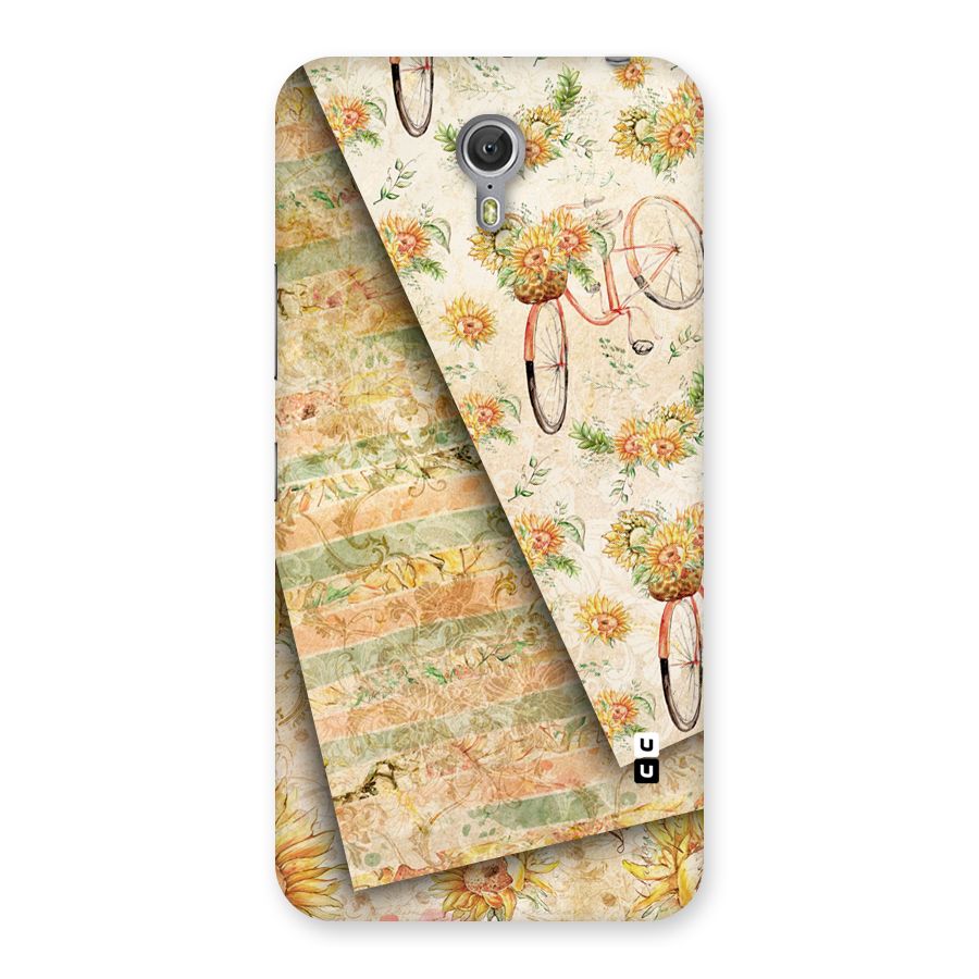 Floral Bicycle Back Case for Zuk Z1