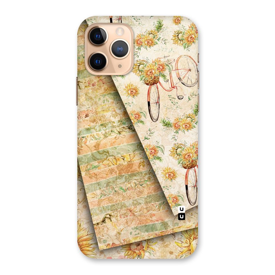 Floral Bicycle Back Case for iPhone 11 Pro
