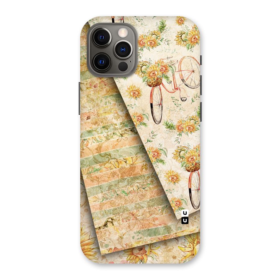 Floral Bicycle Back Case for iPhone 12 Pro