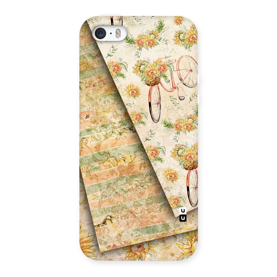 Floral Bicycle Back Case for iPhone 5 5S
