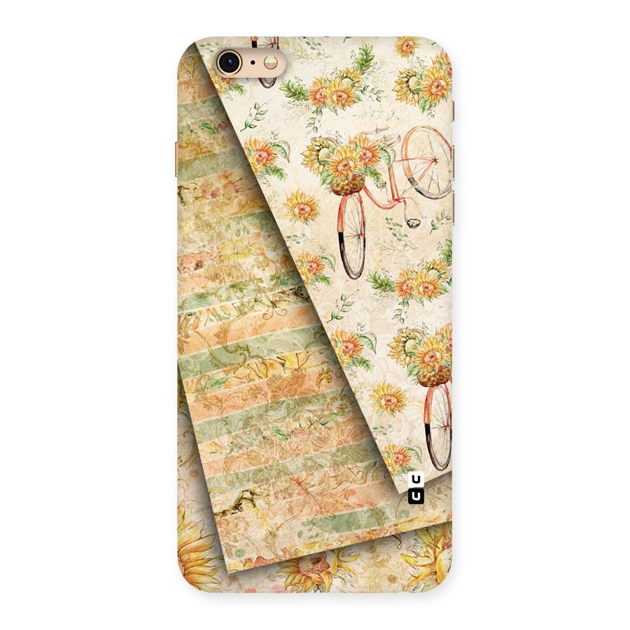 Floral Bicycle Back Case for iPhone 6 Plus 6S Plus