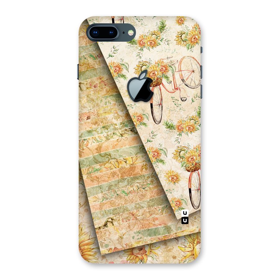 Floral Bicycle Back Case for iPhone 7 Plus Apple Cut
