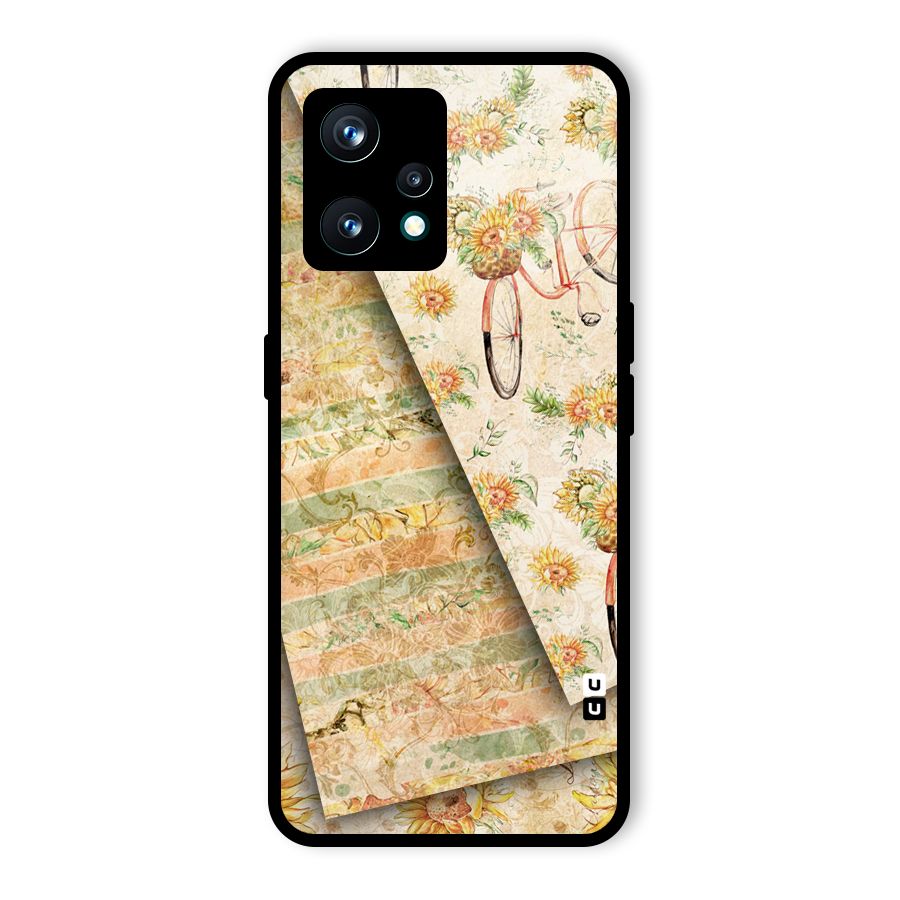 Floral Bicycle Glass Back Case for Realme 9 Pro Plus 5G