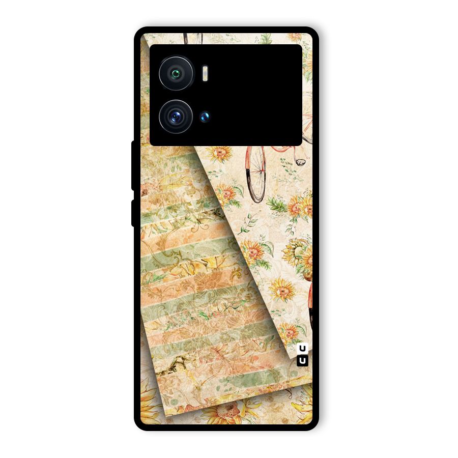 Floral Bicycle Glass Back Case for Vivo iQOO 9 Pro