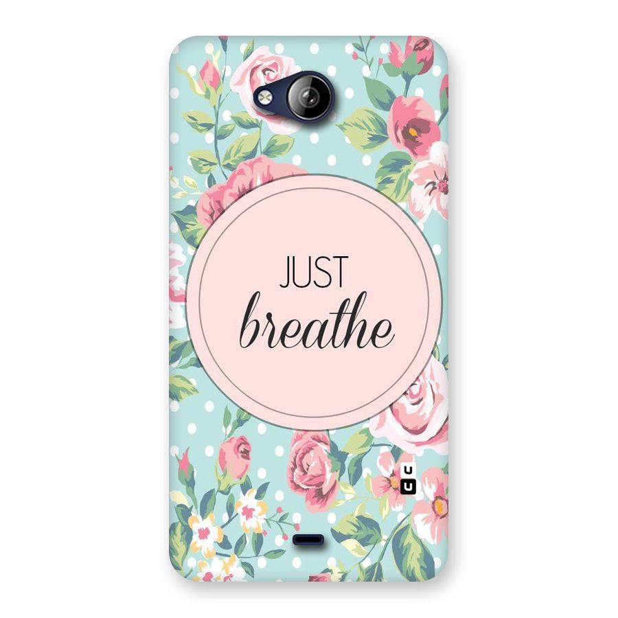 Floral Bloom Back Case for Canvas Play Q355