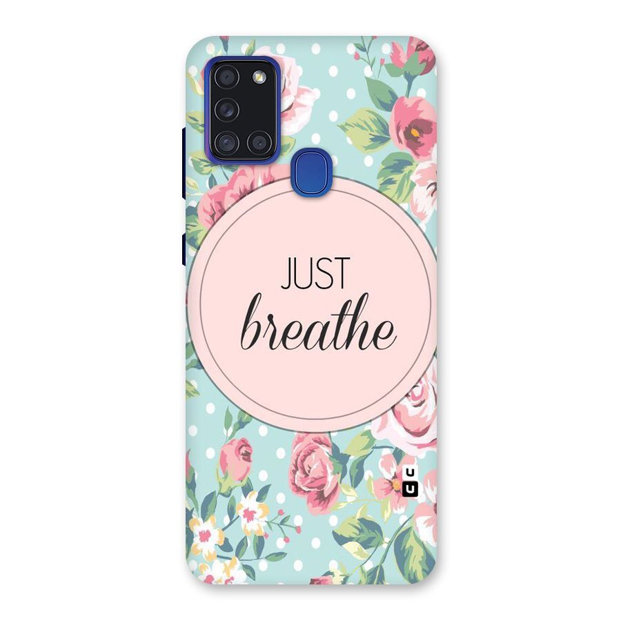 Floral Bloom Back Case for Galaxy A21s