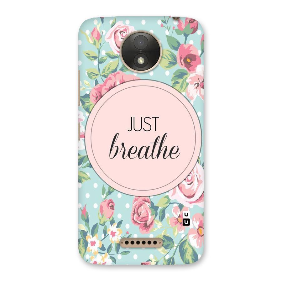 Floral Bloom Back Case for Moto C Plus