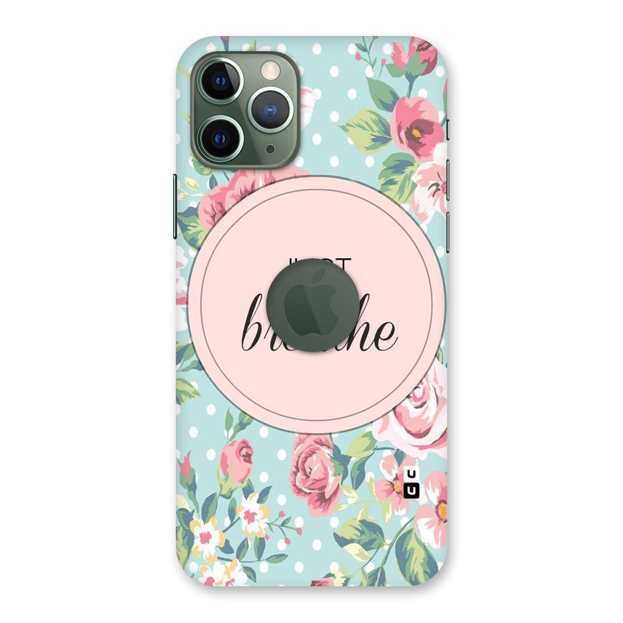 Floral Bloom Back Case for iPhone 11 Pro Logo  Cut