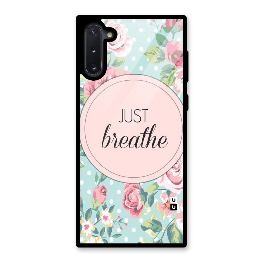 Floral Bloom Glass Back Case for Galaxy Note 10