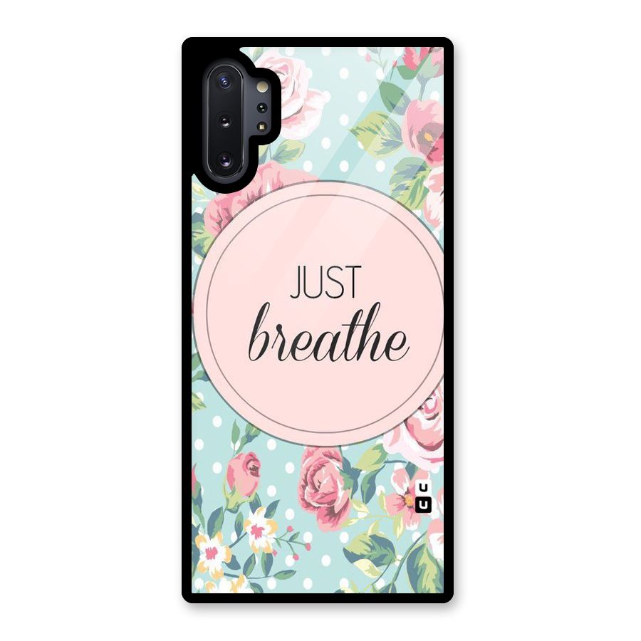 Floral Bloom Glass Back Case for Galaxy Note 10 Plus