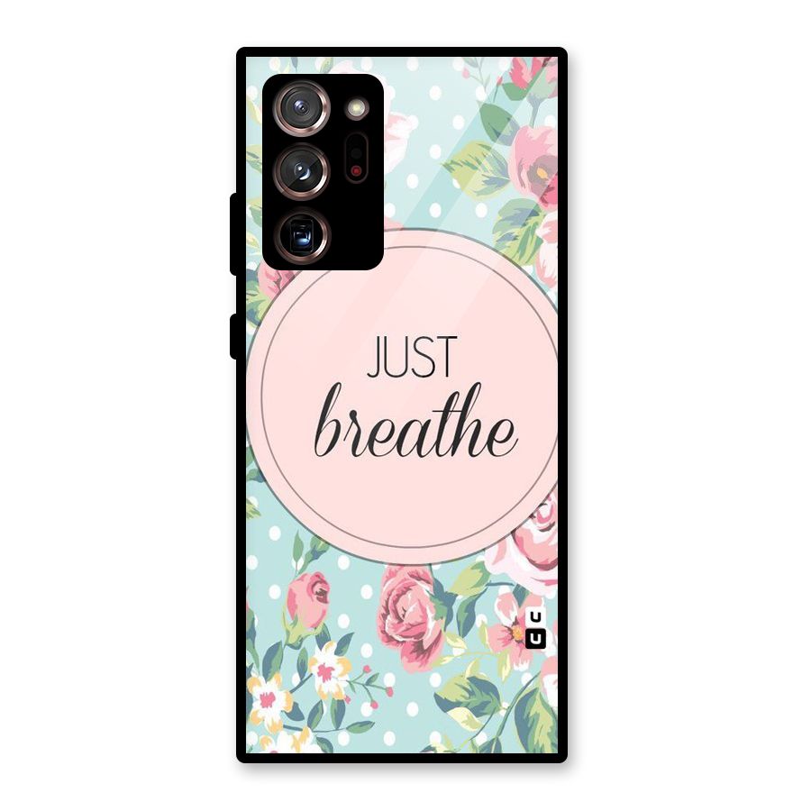 Floral Bloom Glass Back Case for Galaxy Note 20 Ultra