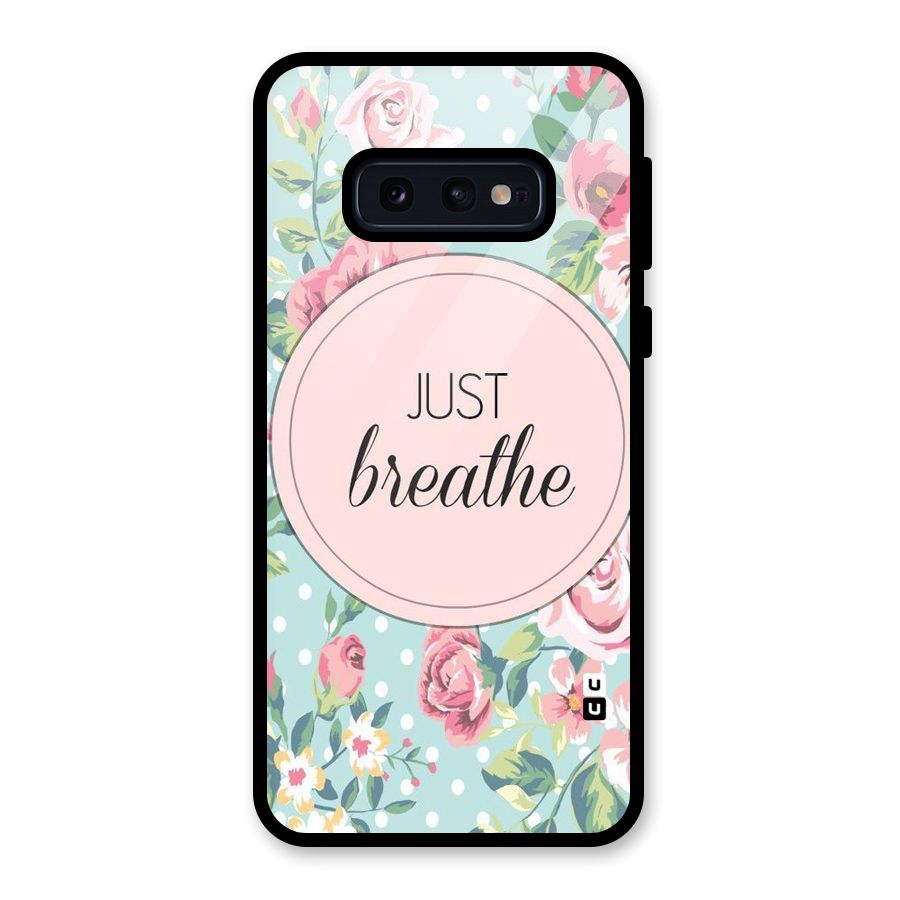 Floral Bloom Glass Back Case for Galaxy S10e