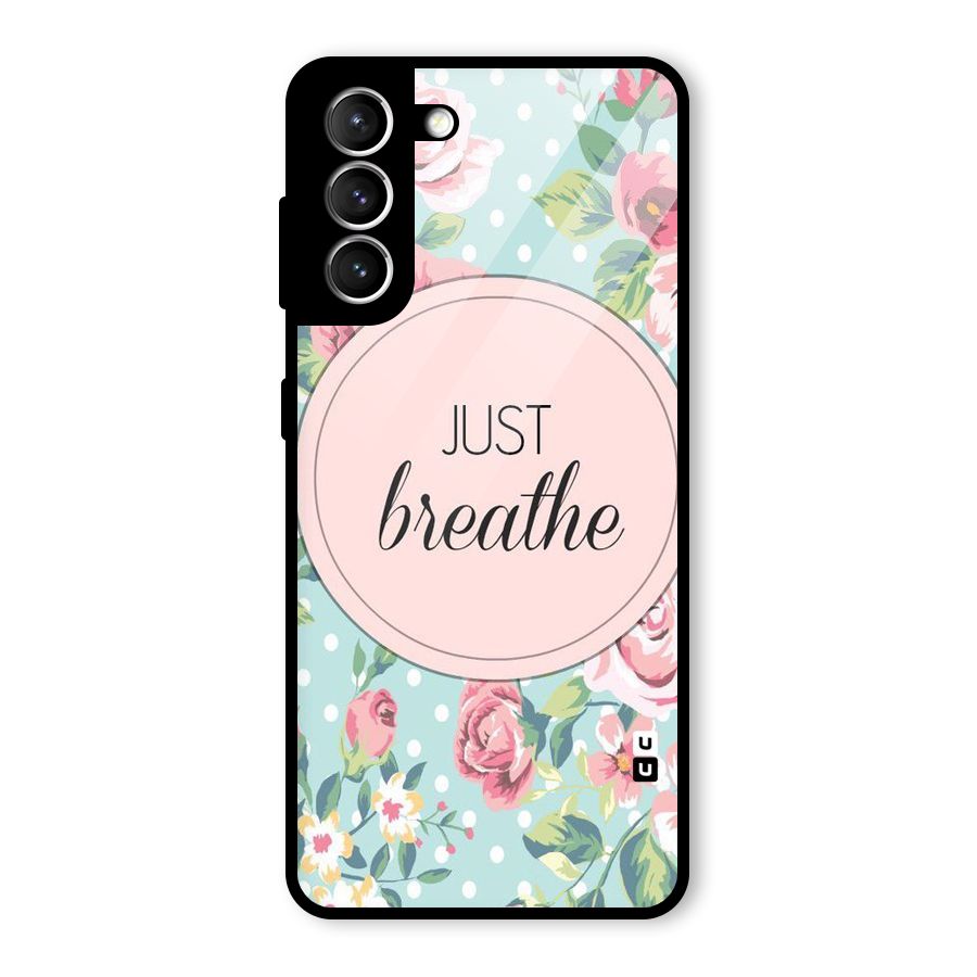 Floral Bloom Glass Back Case for Galaxy S21 5G