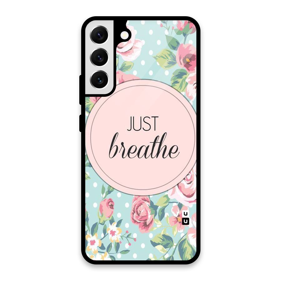 Floral Bloom Glass Back Case for Galaxy S22 Plus 5G