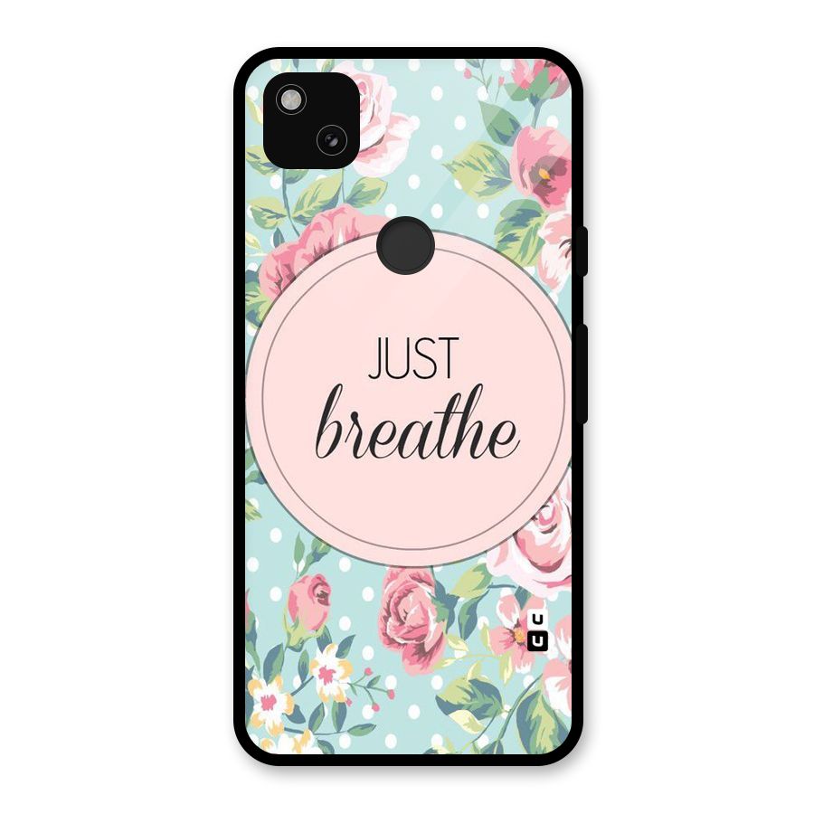 Floral Bloom Glass Back Case for Google Pixel 4a