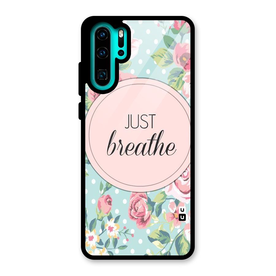 Floral Bloom Glass Back Case for Huawei P30 Pro