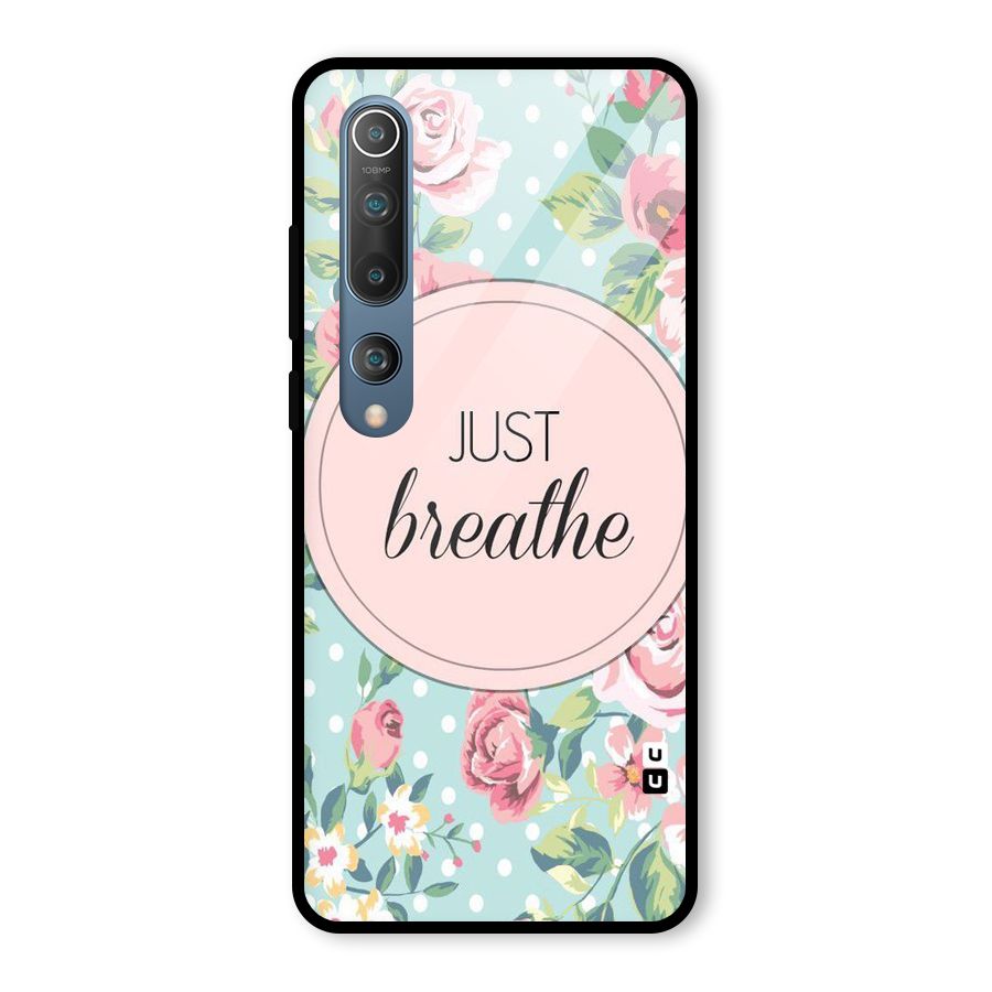 Floral Bloom Glass Back Case for Mi 10