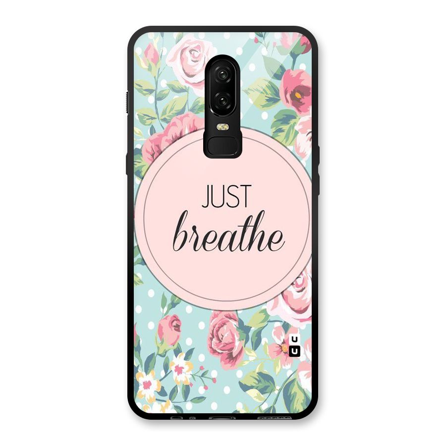 Floral Bloom Glass Back Case for OnePlus 6
