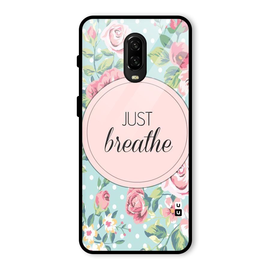 Floral Bloom Glass Back Case for OnePlus 6T