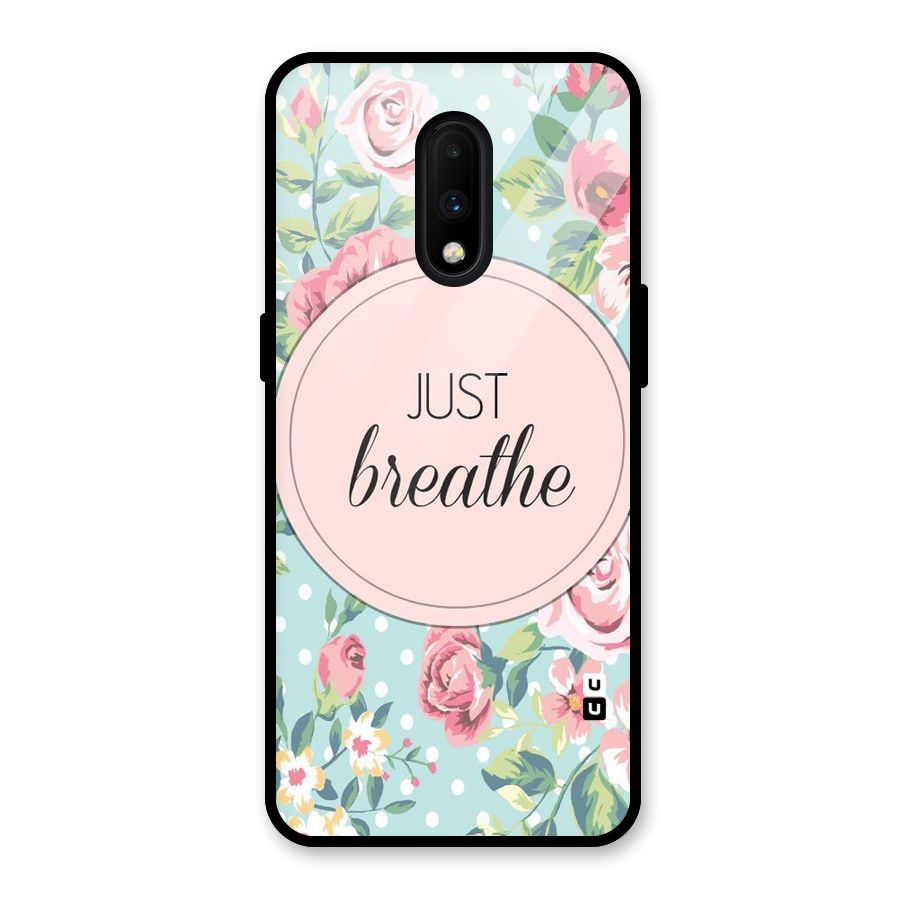 Floral Bloom Glass Back Case for OnePlus 7