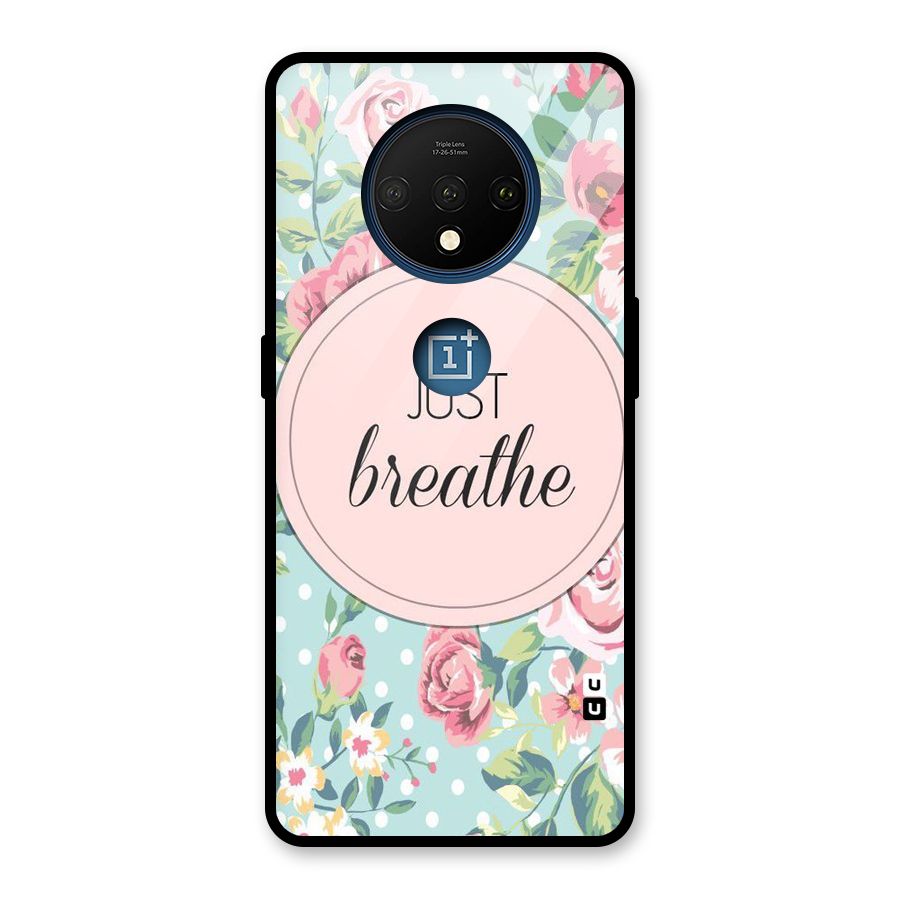 Floral Bloom Glass Back Case for OnePlus 7T