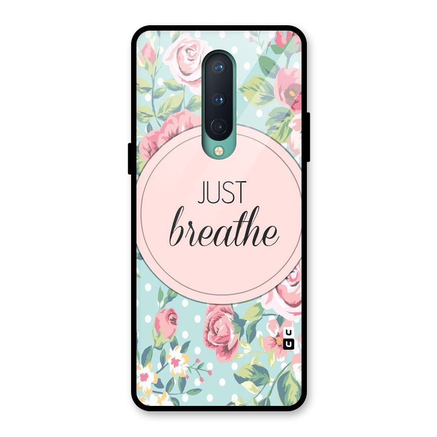 Floral Bloom Glass Back Case for OnePlus 8