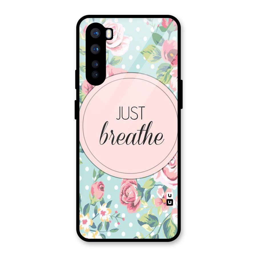 Floral Bloom Glass Back Case for OnePlus Nord