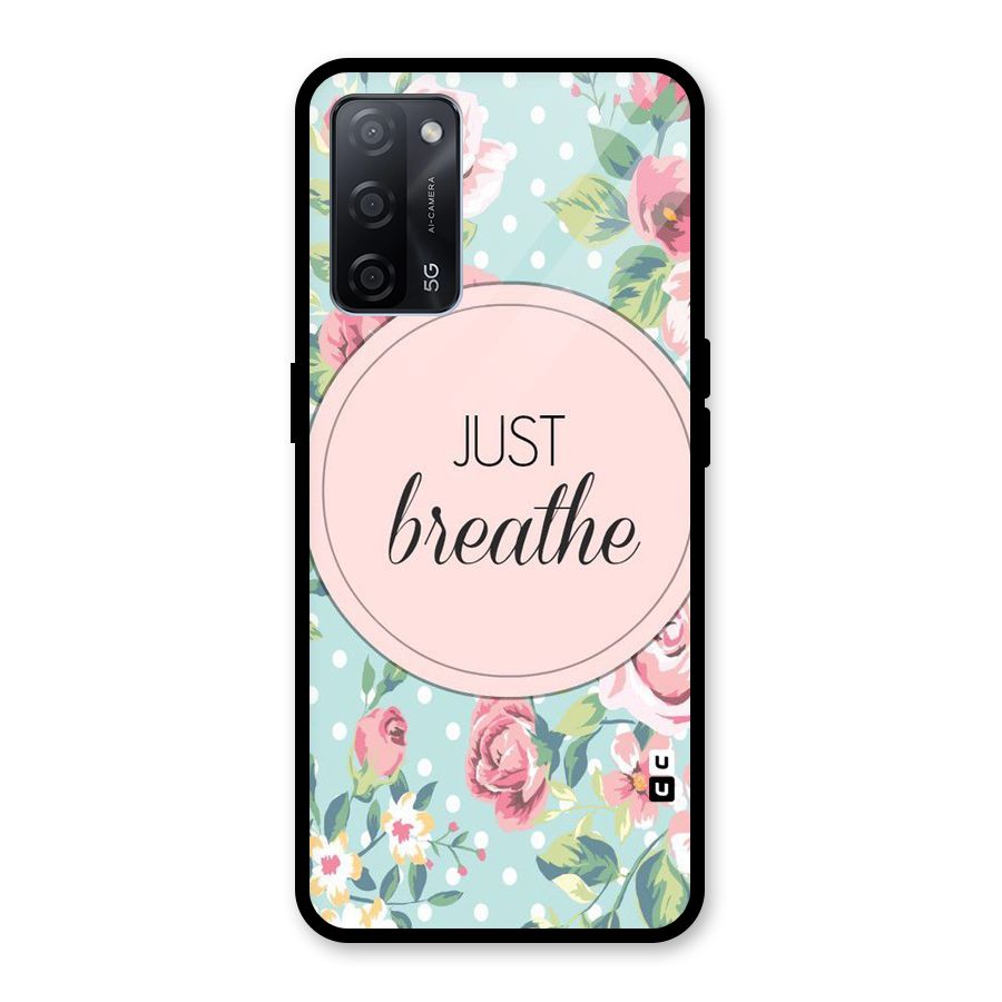 Floral Bloom Glass Back Case for Oppo A53s 5G