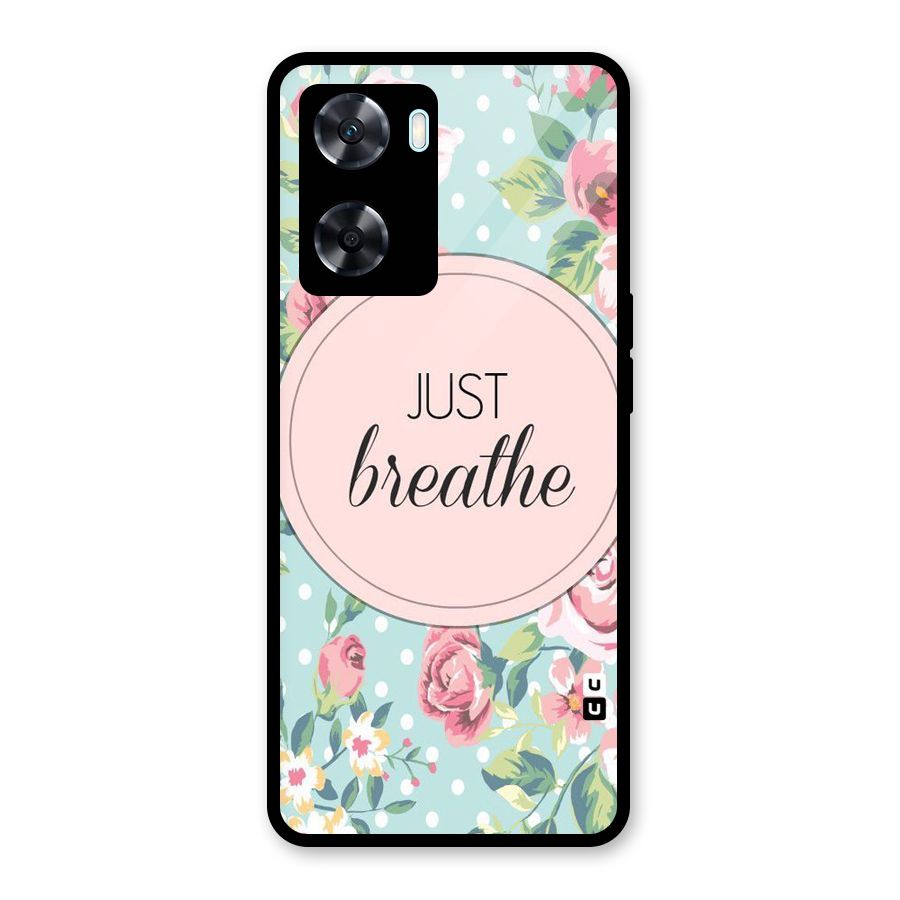 Floral Bloom Glass Back Case for Oppo A77