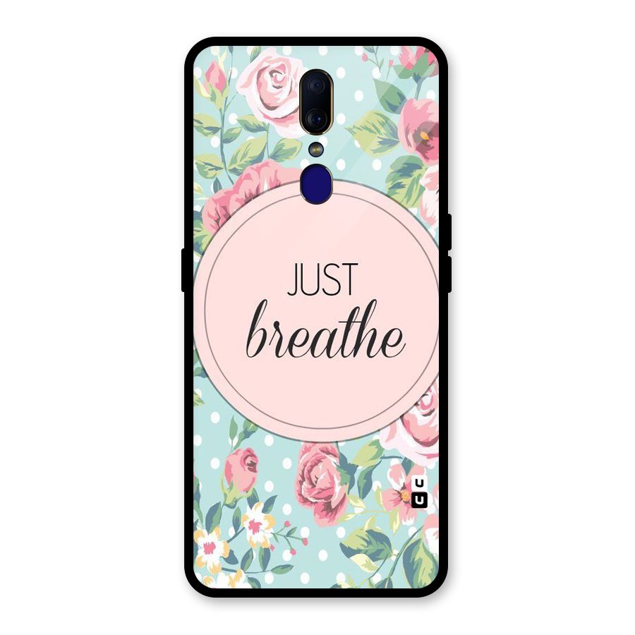 Floral Bloom Glass Back Case for Oppo F11
