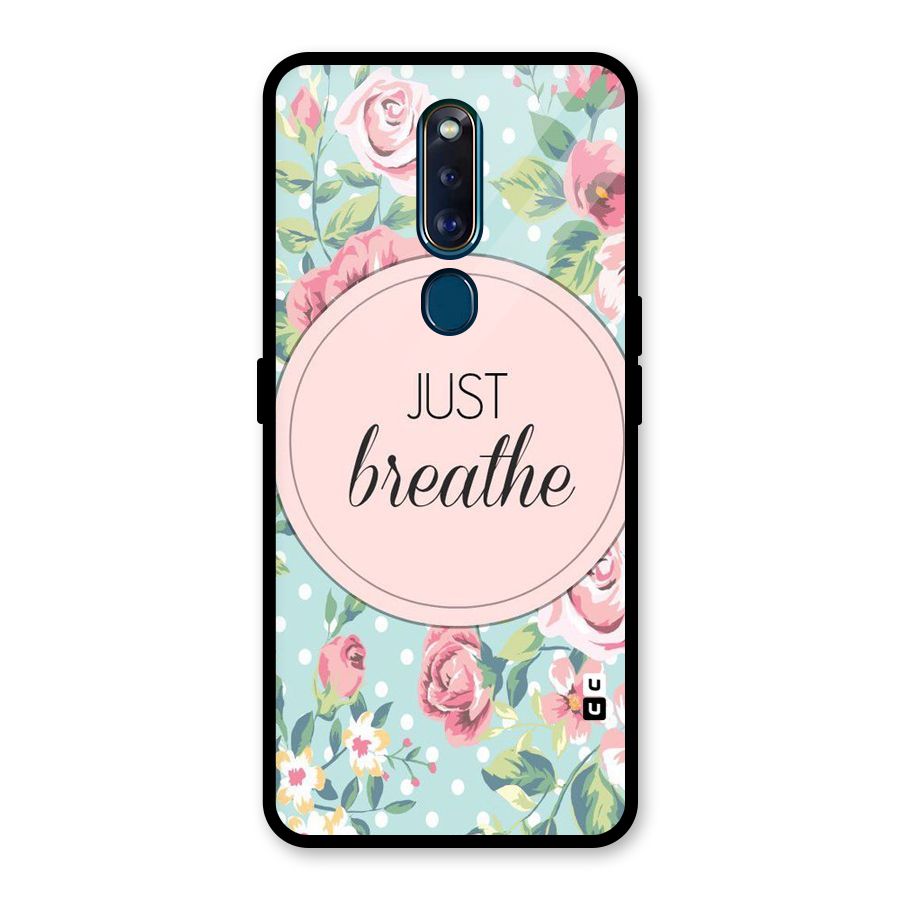 Floral Bloom Glass Back Case for Oppo F11 Pro