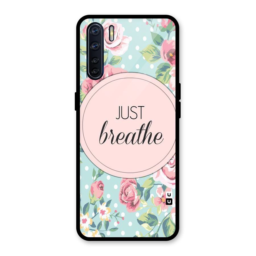 Floral Bloom Glass Back Case for Oppo F15