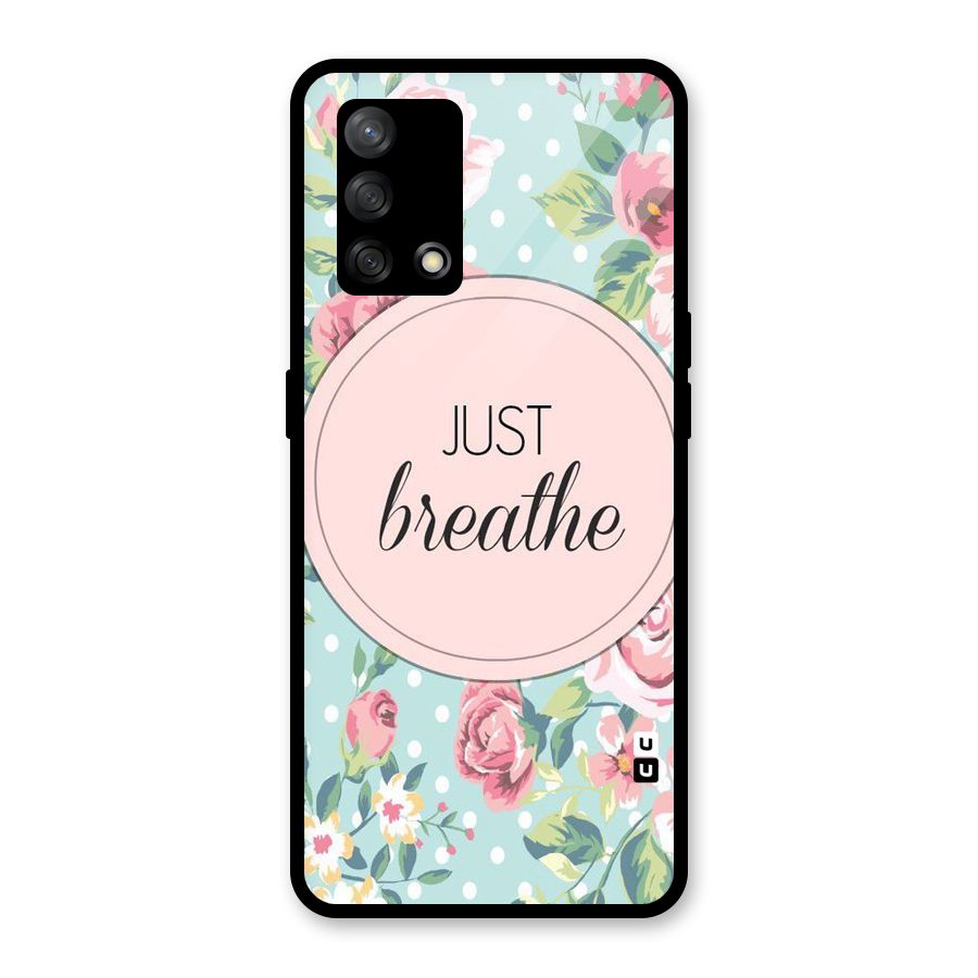 Floral Bloom Glass Back Case for Oppo F19