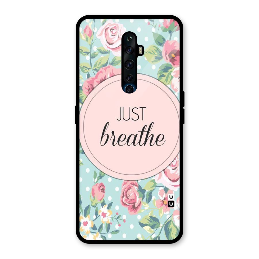 Floral Bloom Glass Back Case for Oppo Reno2 Z