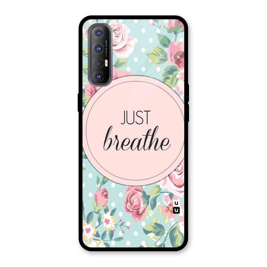 Floral Bloom Glass Back Case for Oppo Reno3 Pro