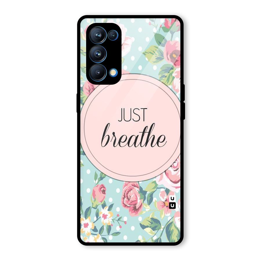 Floral Bloom Glass Back Case for Oppo Reno5 Pro 5G