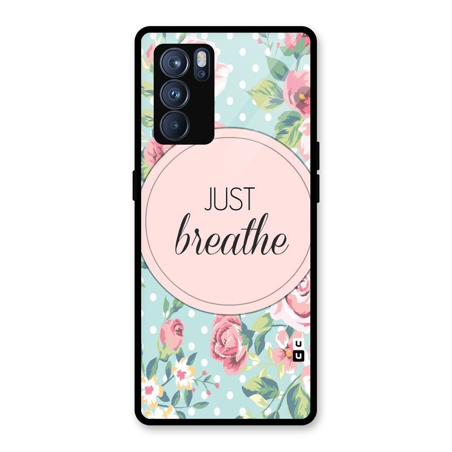 Floral Bloom Glass Back Case for Oppo Reno6 Pro 5G
