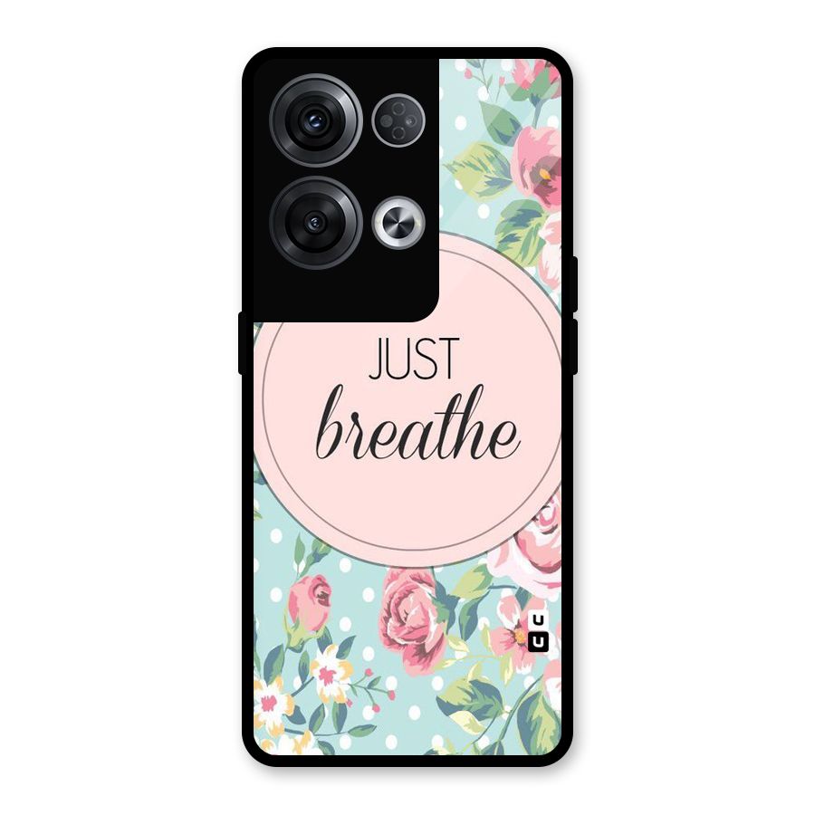 Floral Bloom Glass Back Case for Oppo Reno8 Pro 5G
