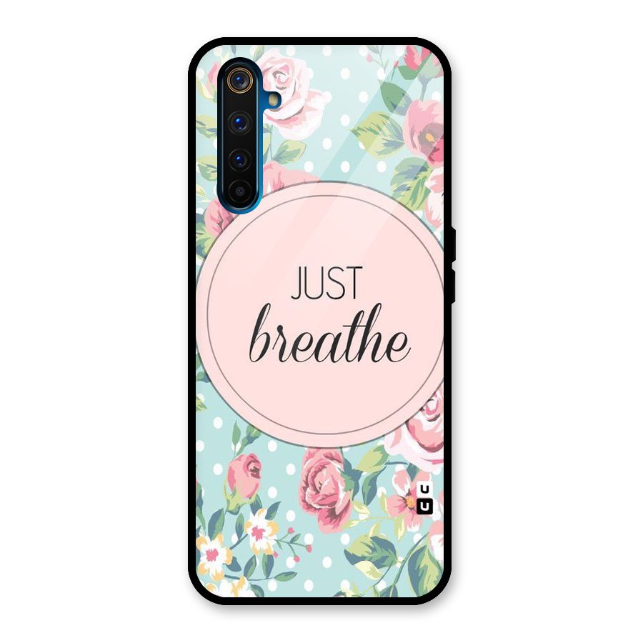 Floral Bloom Glass Back Case for Realme 6 Pro
